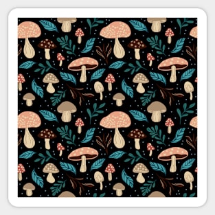 Mushroom Medley, Black Sticker